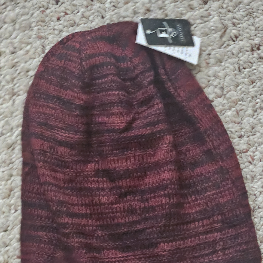 The Foundry Supply Co. Maroon and Black Knit Hat